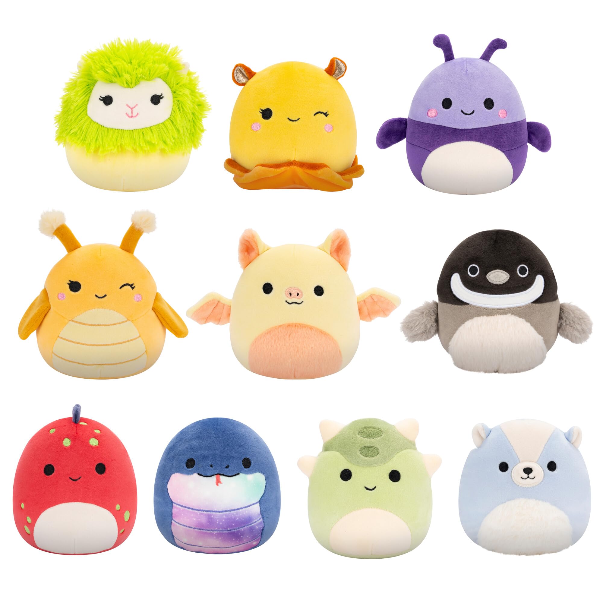 Squishmallows Original 5-Inch 10-Pack Plush – Axel, Bijan, Cavaleri, Dolan, Gertrude, Greer, Herman, Meghan, Nolan, Sol – by Jazwares 1