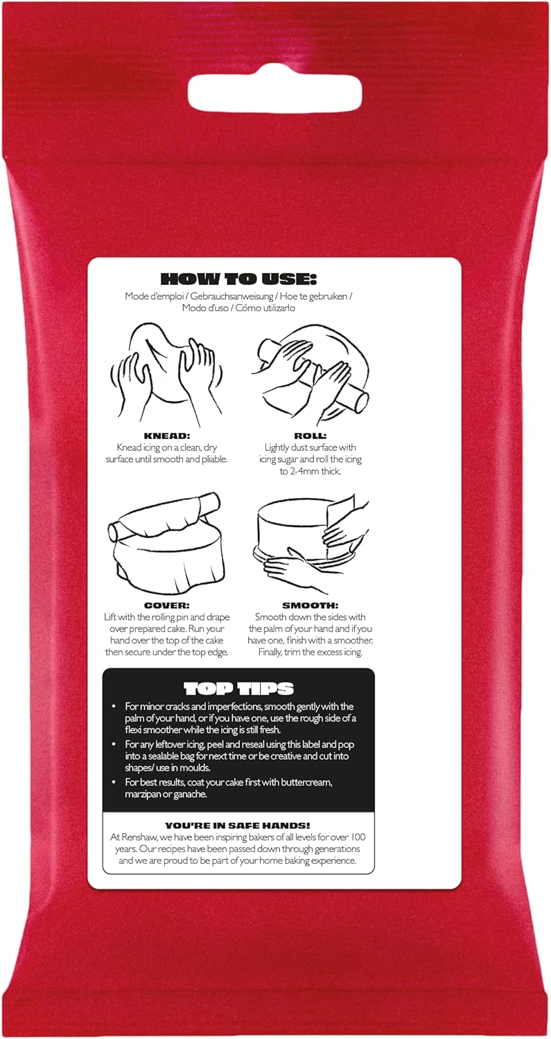 Renshaw Just Roll With It Fondant Icing - Jet Black, 250g