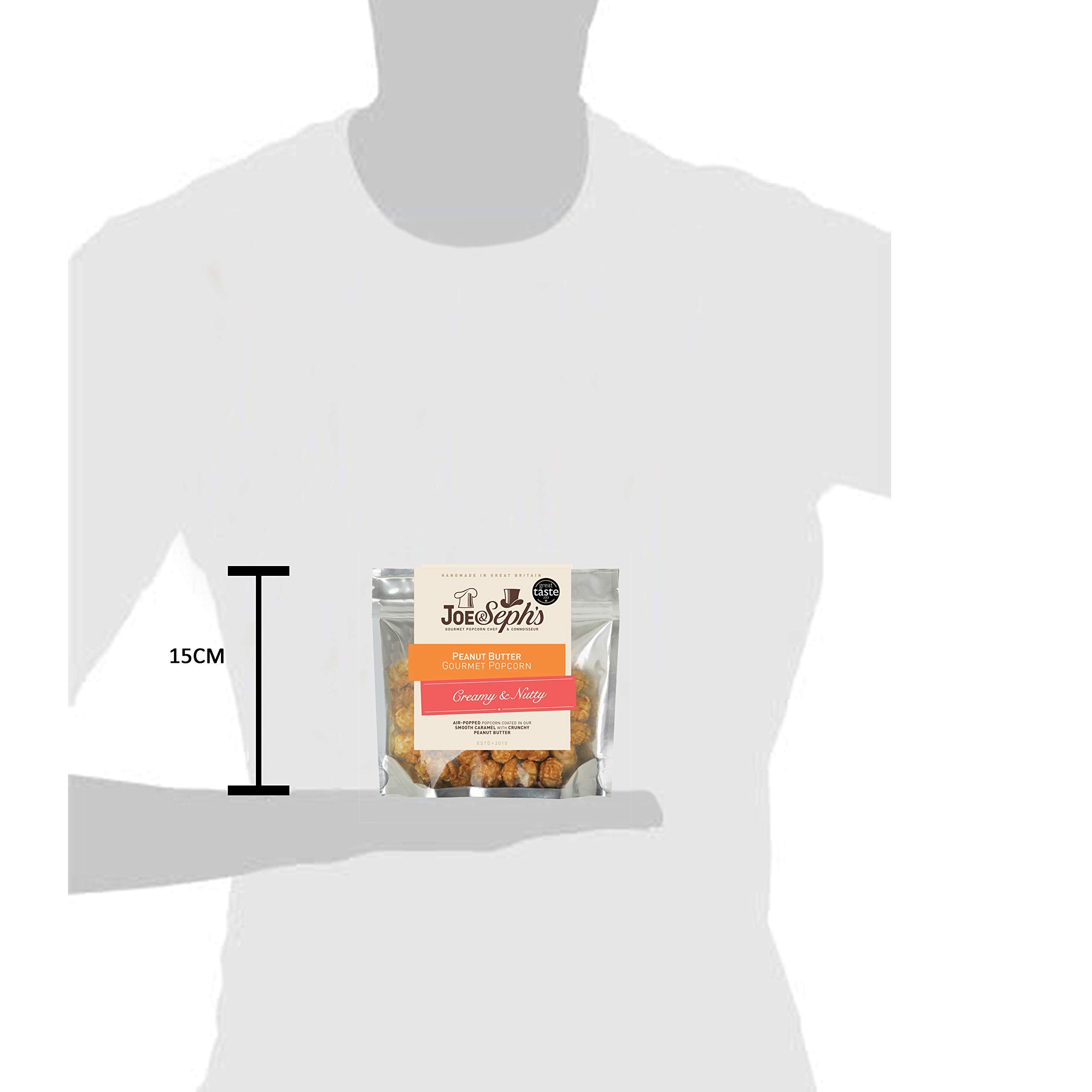 Joe & Seph's Peanut Butter Popcorn Snack (1 x 32g) - Handmade in UK, 1 Star Great Taste Award 11