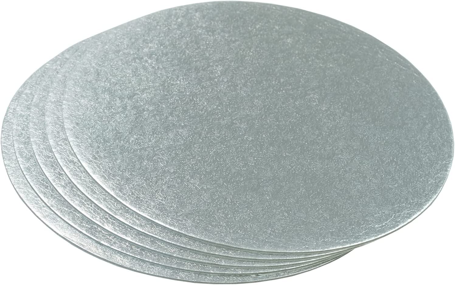 Culpitt - Round Cake Boards 6 Inch (1.8mm Thick) Silver Foil Finish (Pack of 25) 5