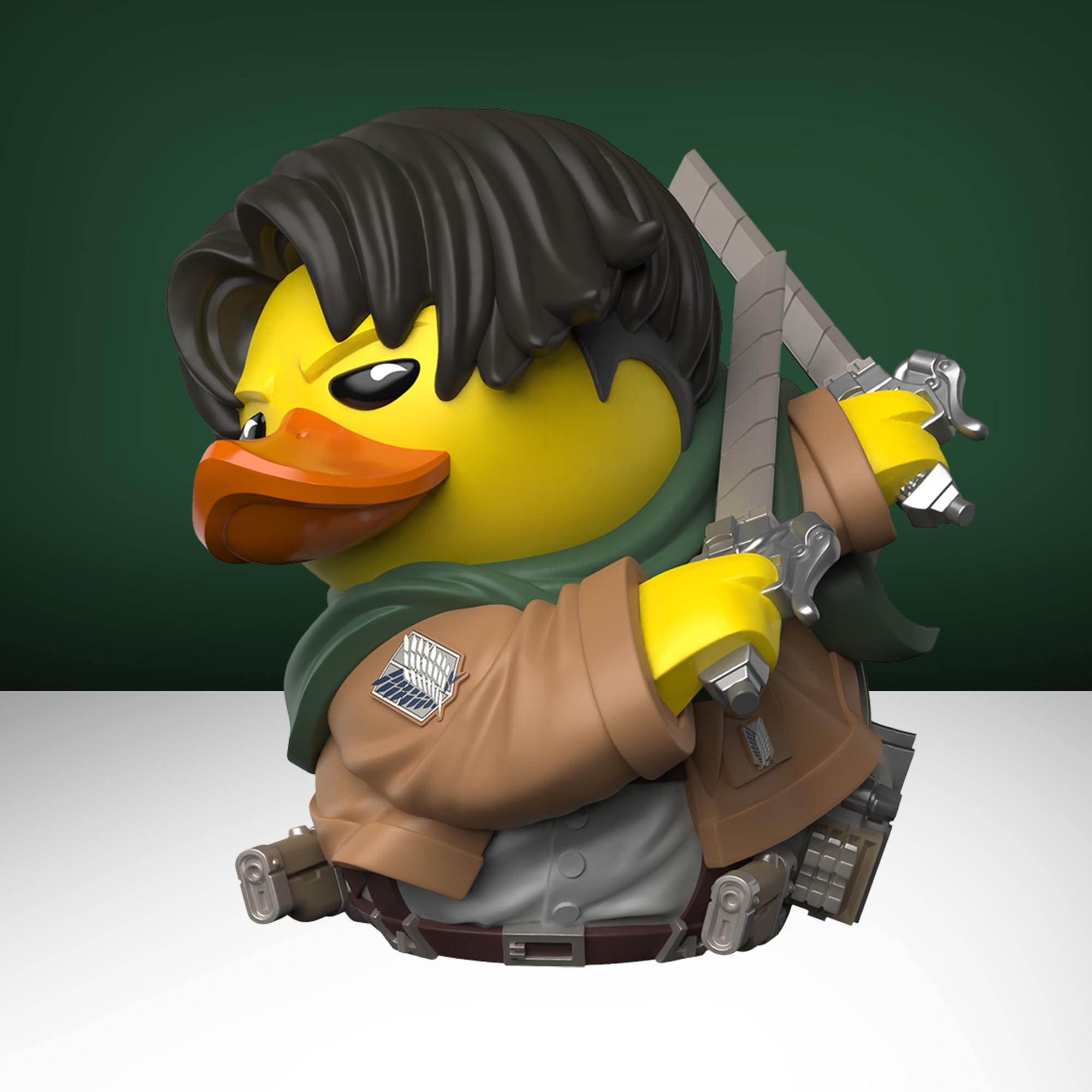 TUBBZ Attack on Titan - Levi Ackerman Cosplaying Rubber Duck Collectible Figure | 9 cm | Polyvinyl Chloride 3