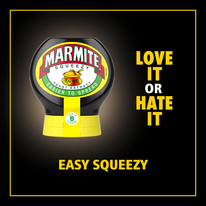 Marmite Squeezy Yeast Extract 200g - Vegan Breakfast Spread Rich in B Vitamins