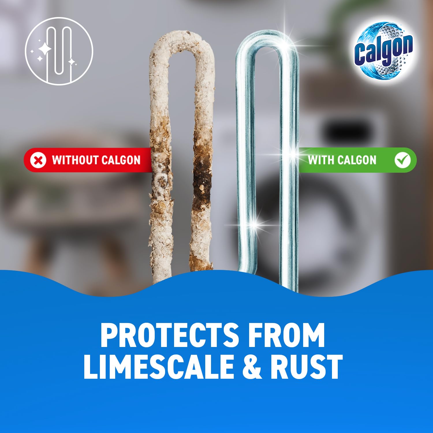 Calgon - 4-in-1 Washing Machine Cleaner and Water Softener Tablets, 45 Tablets 12