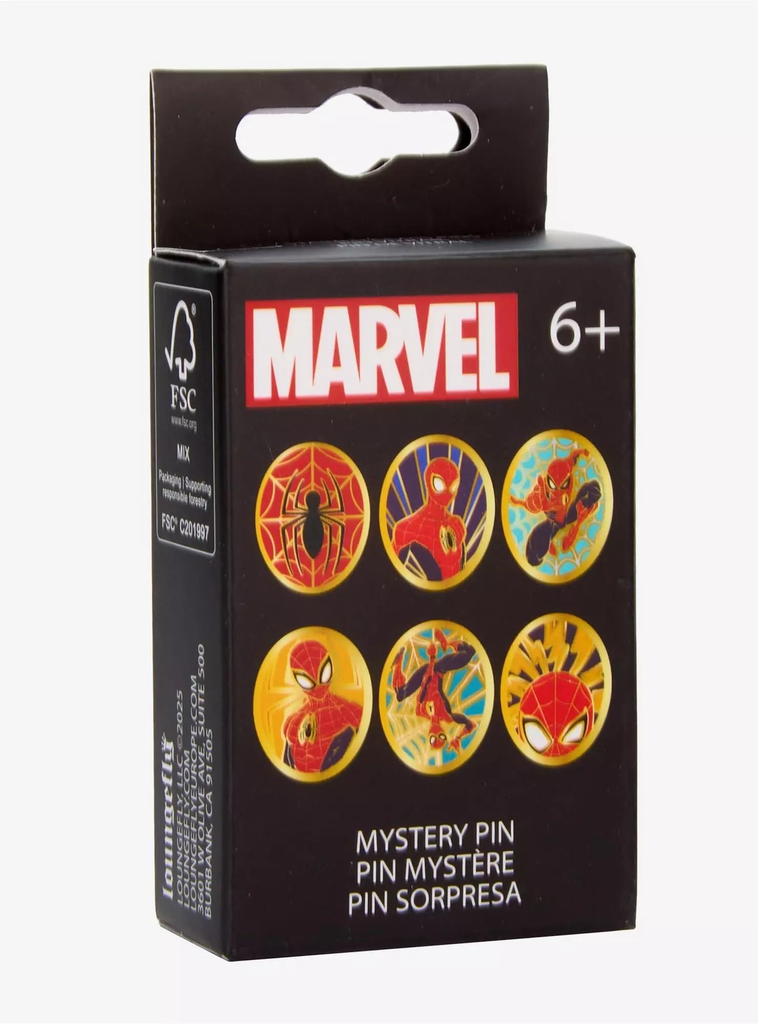 Funko Loungefly Marvel: Spider-Man Stained Glass Enamel Pin - 1 Of 6 to Collect