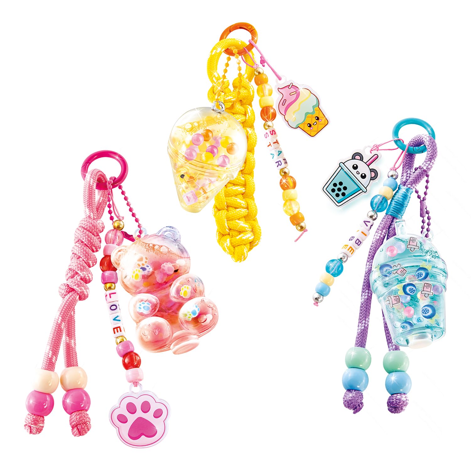 Canal Toys Style 4 Ever DIY Keychain Set | Paracord Braiding & Aqua Charms | Ages 6+ 4