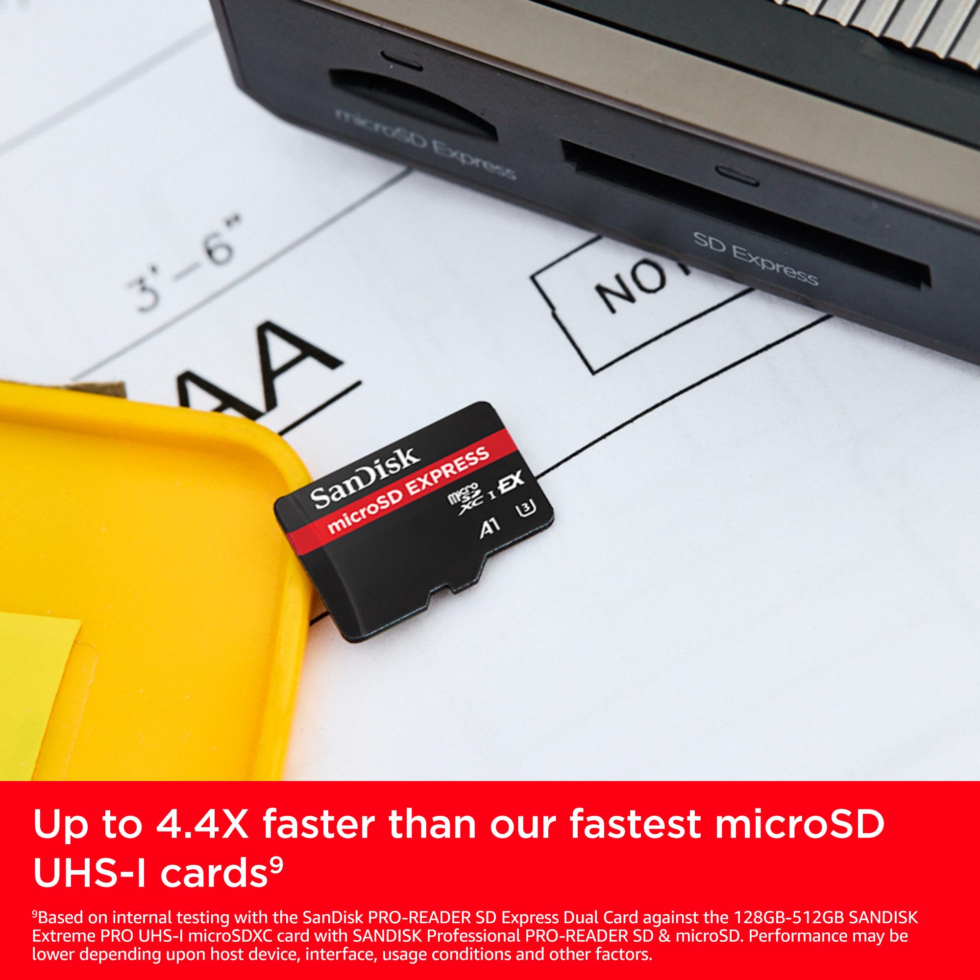 SanDisk microSD Express Card - 512GB | Up to 880 MB/s Read Speed | PCIe-NVMe Interface 3