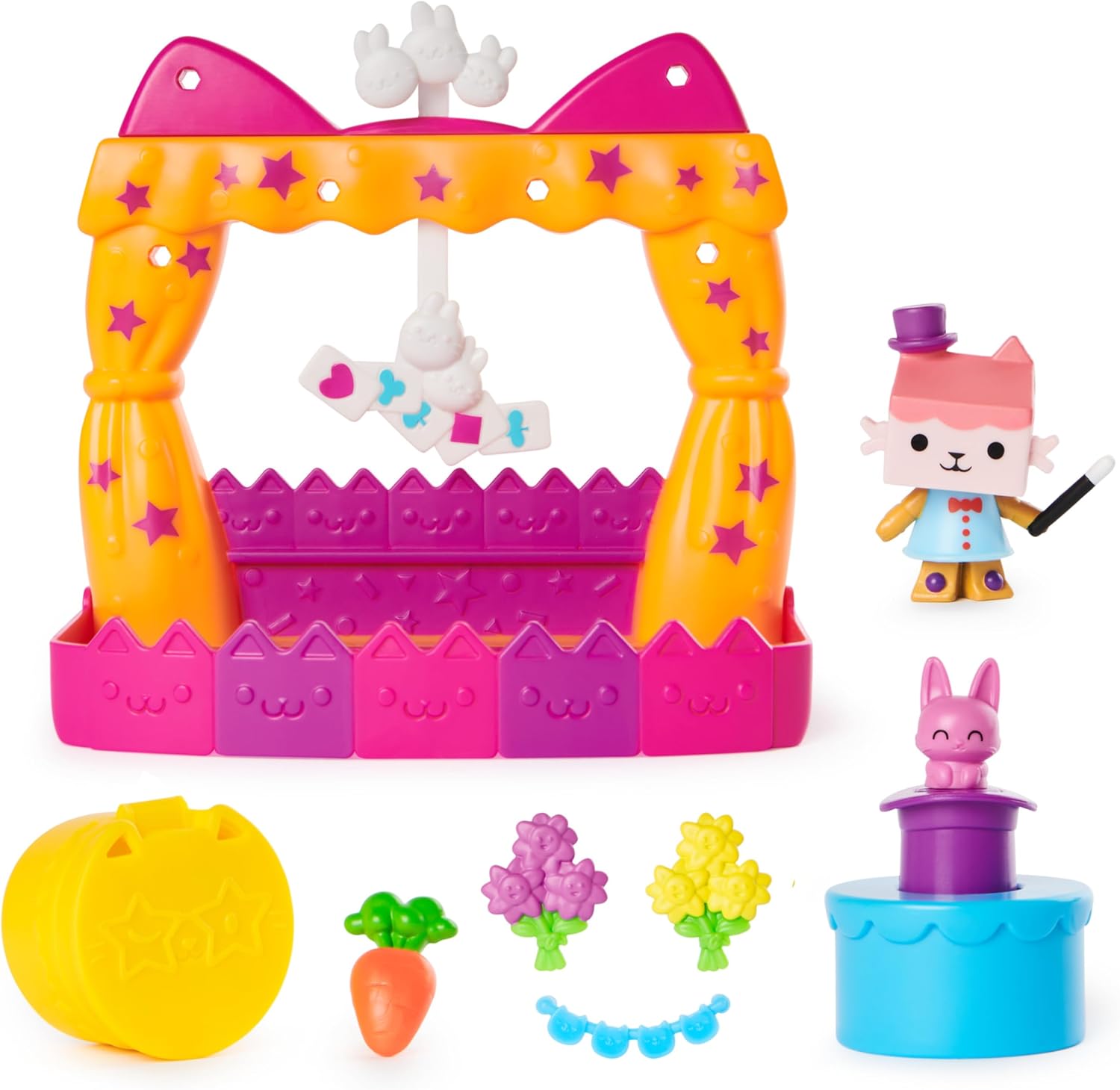 Gabby’s Dollhouse Baby Box Talent Show Balcony Playset - 8-Piece Dollhouse Playset with Figure & Accessories 1