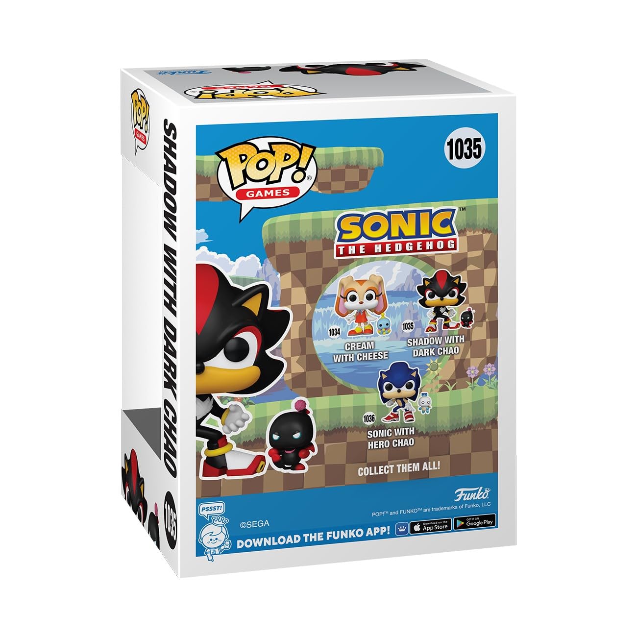Funko Pop! Sonic the Hedgehog - Shadow the Hedgehog with DChao Vinyl Figure 6
