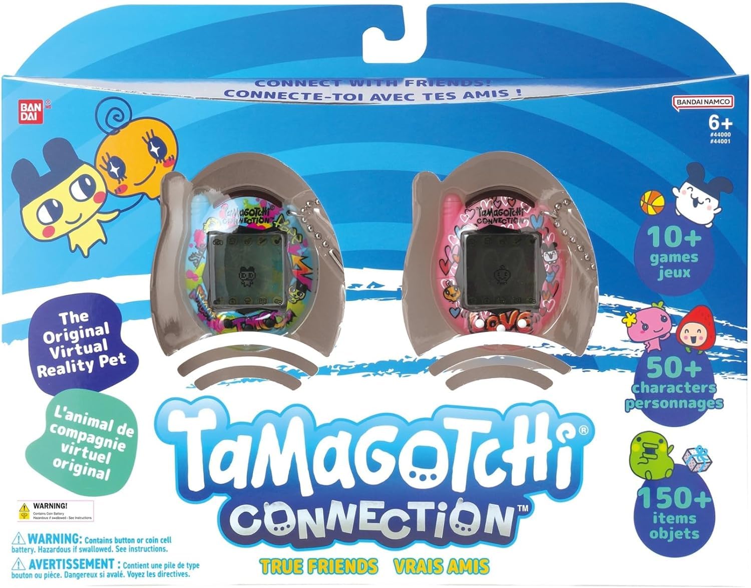 Tamagotchi Connection Double Pack - Infrared Connected Virtual Pets for Kids 8+