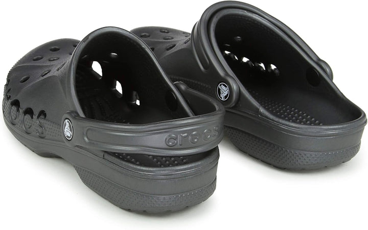 Crocs Unisex Baya Clogs - Lightweight, Durable, and Footwear in Graphite, Size 9 UK Men/10 UK Women