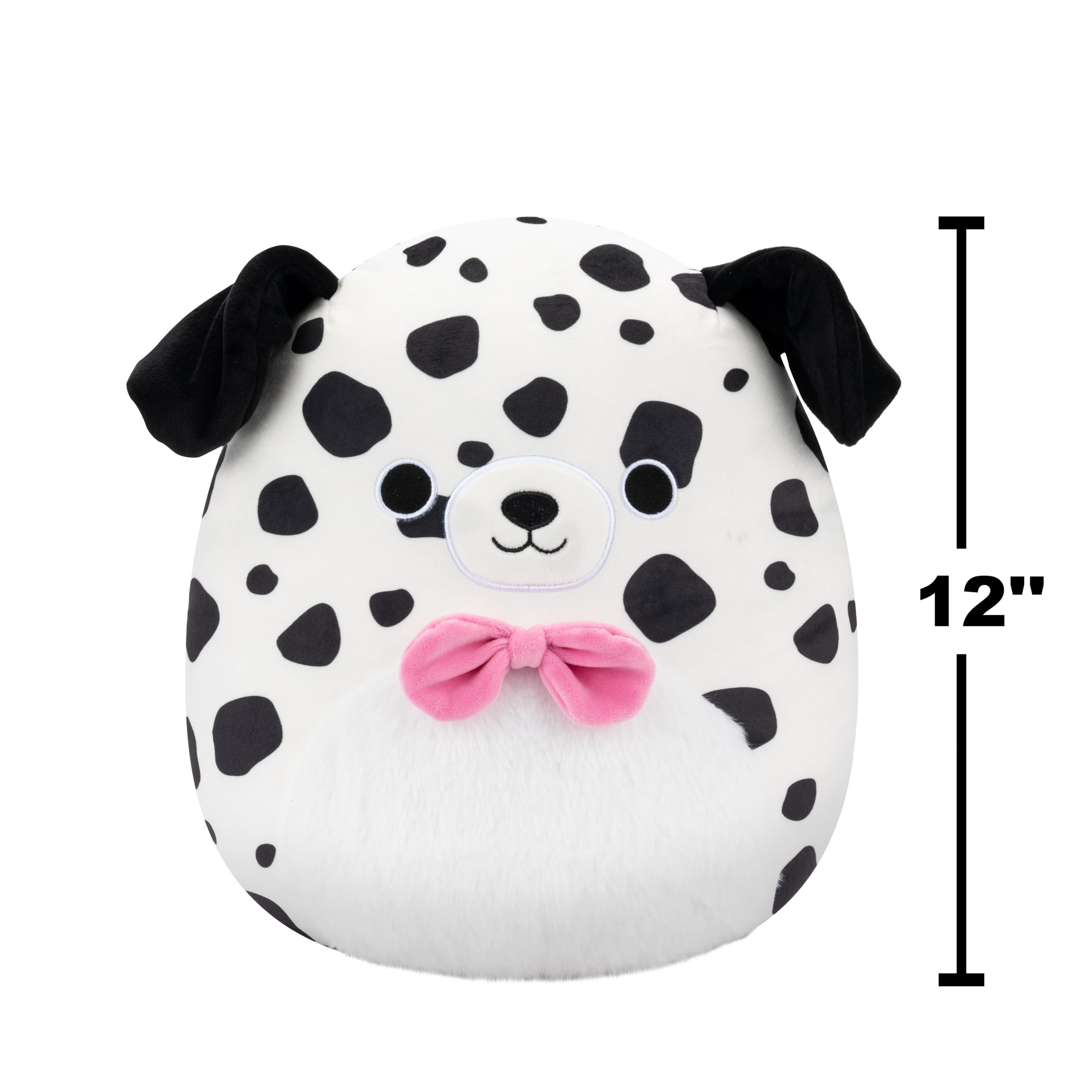 Squishmallows Dustin the White Dalmatian - 12-Inch Plush Stuffed Animal for Kids 3+ 12