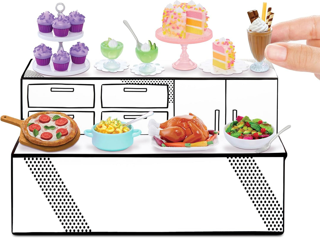 MGA's Miniverse Make It Mini Mega Buffet - DIY Resin Play Collectible Set