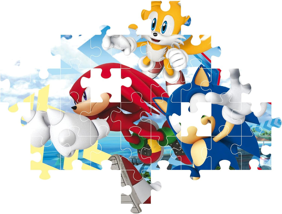 Clementoni Sonic Supercolor Puzzle 104-Piece Jigsaw Puzzle (27267)