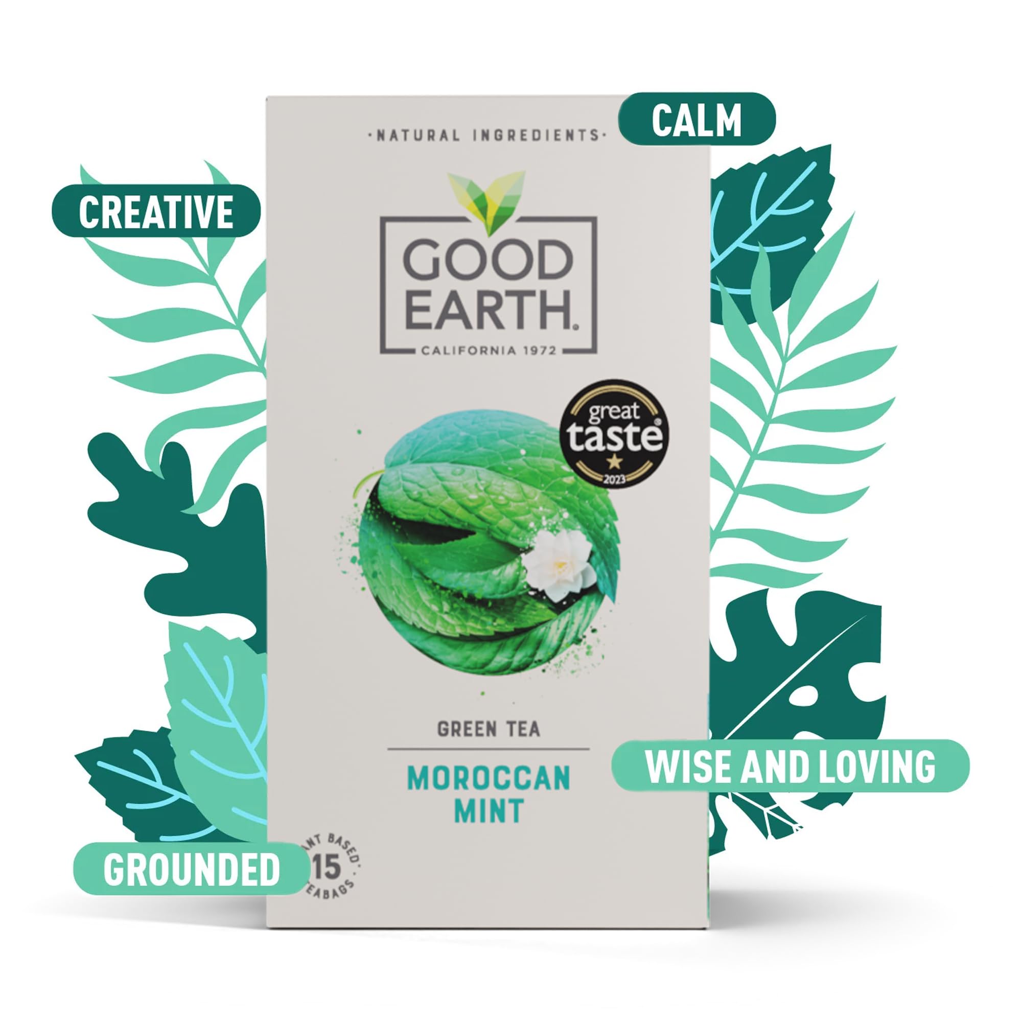 Good Earth Tea Co. Moroccan Mint Tea - 5 Packs of 15 Teabags