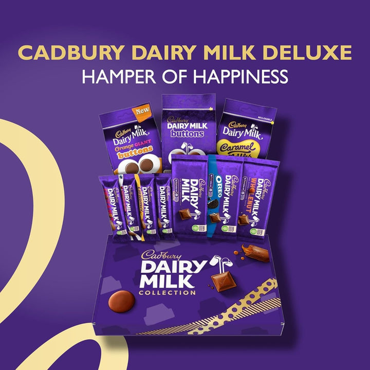 Cadbury Dairy Milk Big Night In Deluxe Hamper with 10 Assorted Chocolate Bars