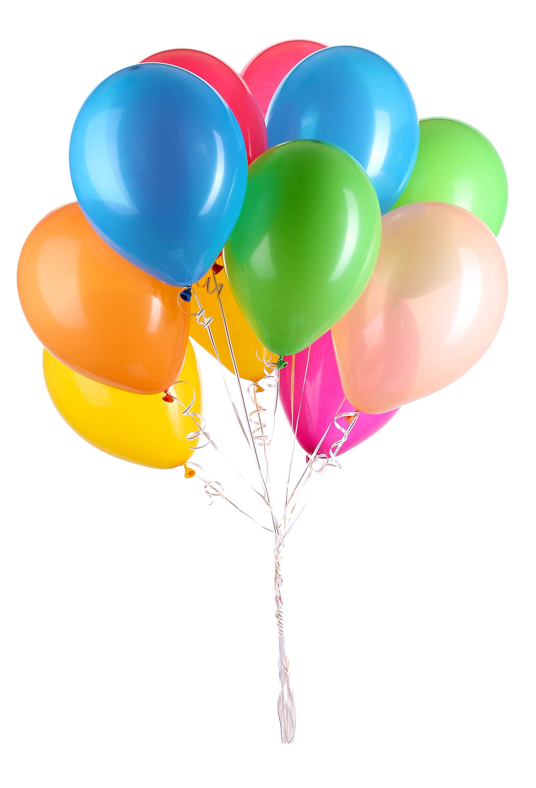SHATCHI Rainbow Party Balloons - 50 Pack Metallic Multicoloured, 12 Inch Thick Latex for Birthday & Wedding 4