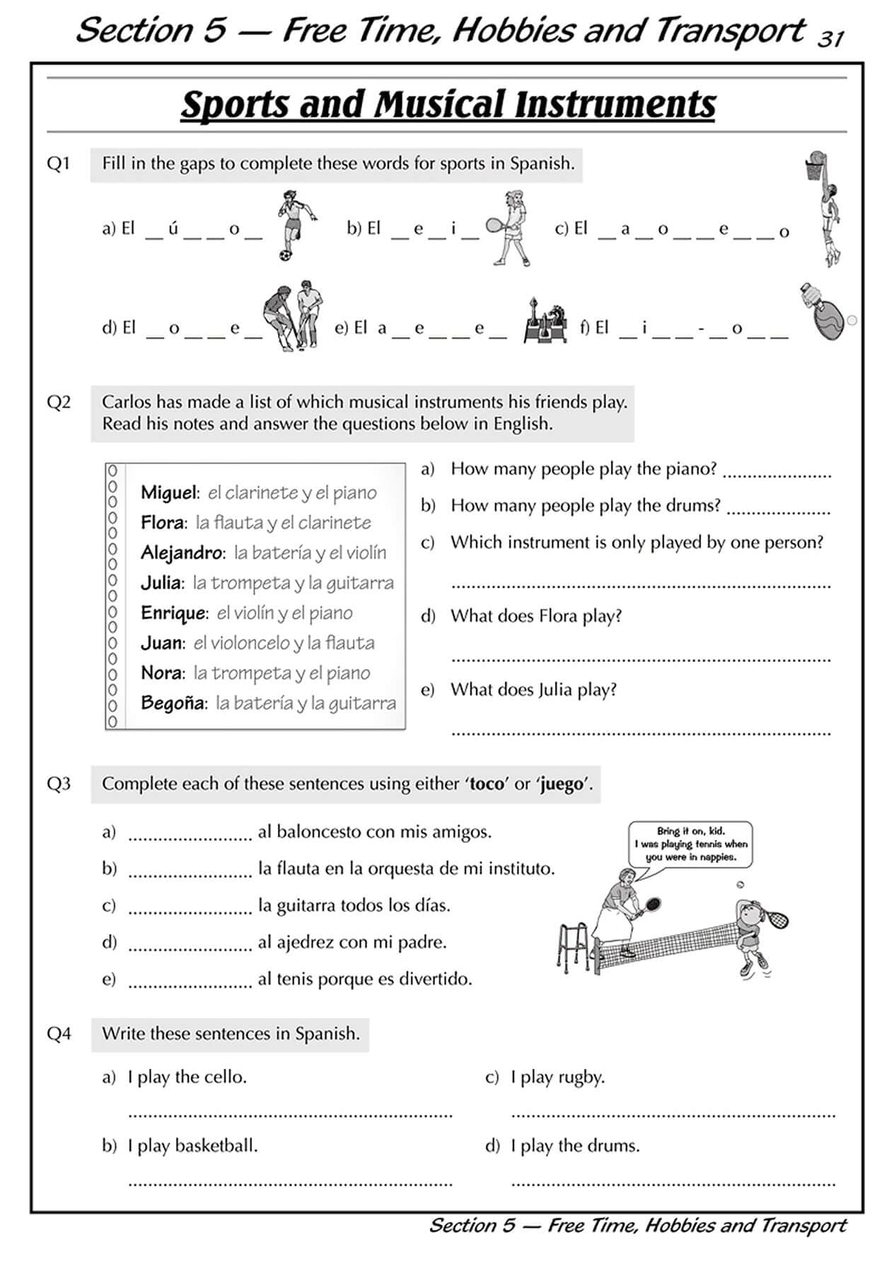 CGP KS3 Spanish Workbook with Answers - Catch-up & Home Learning | Paperback