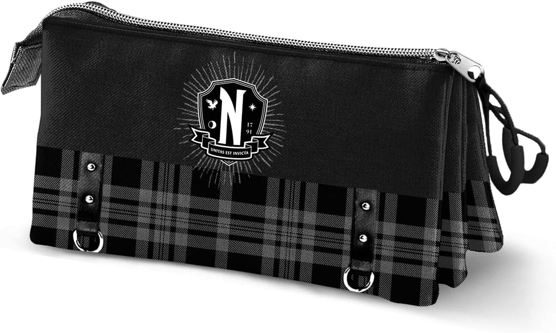 Karactermania Wednesday Triple Compartment Pencil Case (04811)