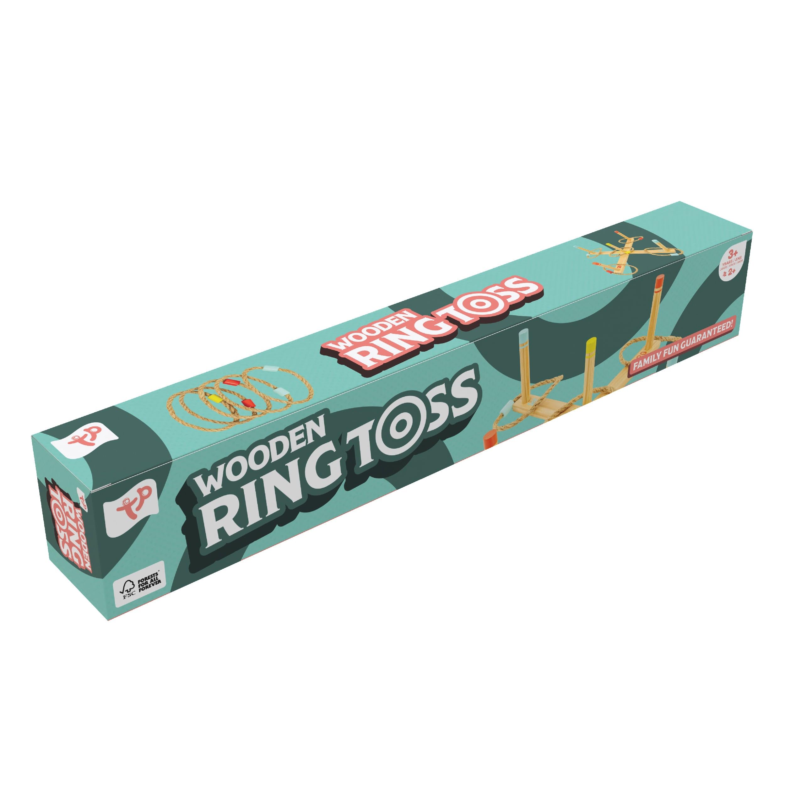 TP Toys Wooden Ring Toss Game - FSC Certified Outdoor Fun for Kids Ages 3+ | 2-4 Players 8