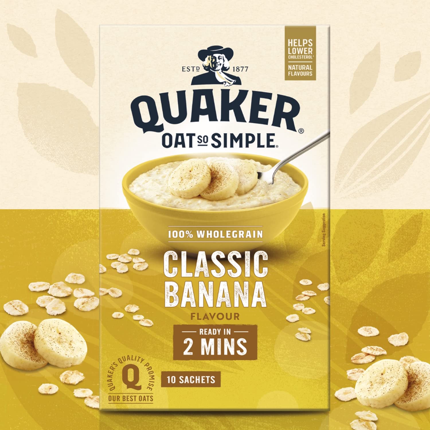 Quaker Oat So Simple Banana Porridge Sachets, 348 g 3