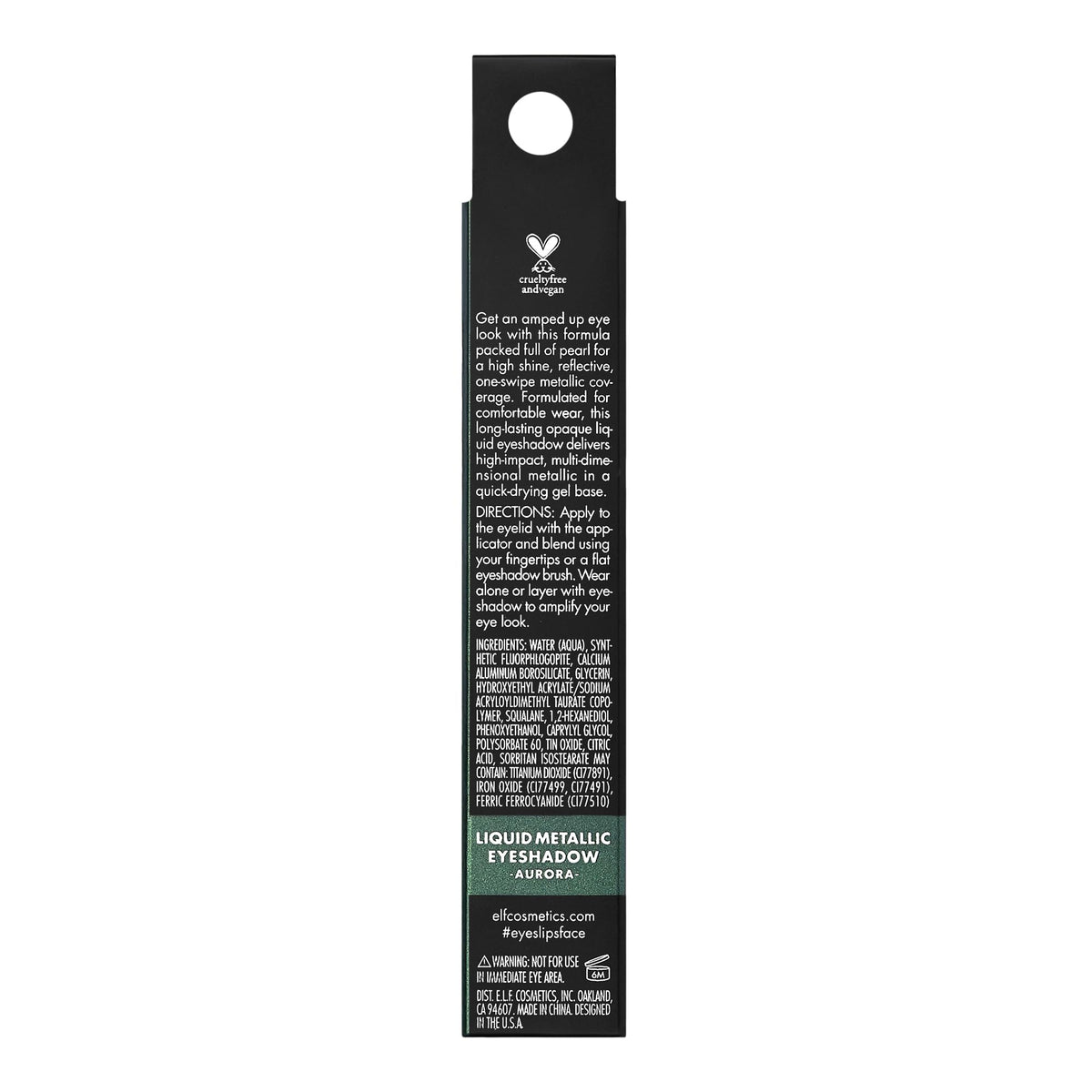 e.l.f. Liquid Metallic Eyeshadow - Aurora | Long Lasting Metallic Shine | Gel Formula 6
