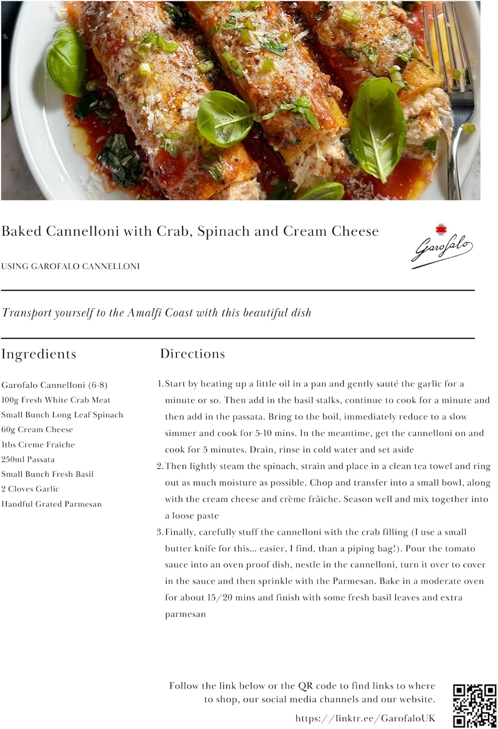 Garofalo Cannelloni Dry Pasta Tubes, 250g 6