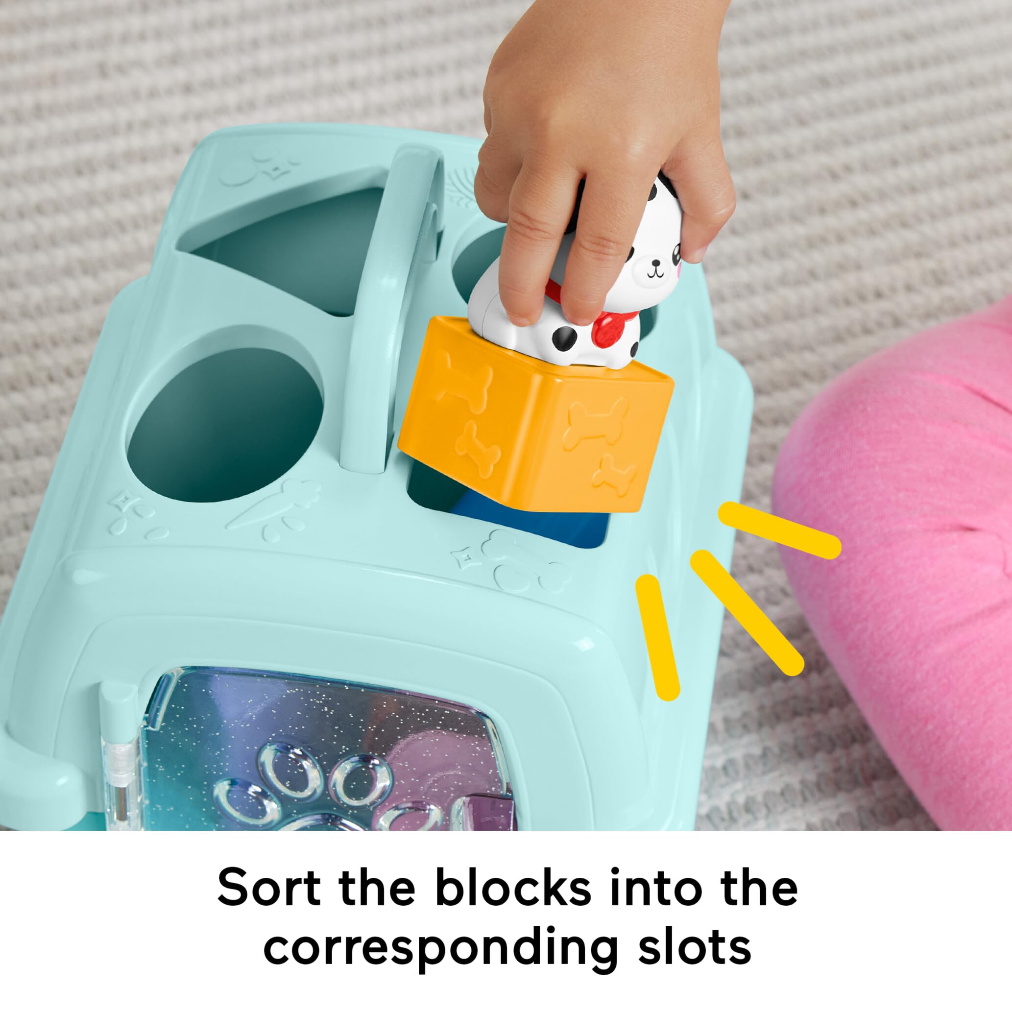 Fisher-Price FP Pets Sorting and Animal Transport Box - Shape Sorting Toy for Babies 6M+ 3