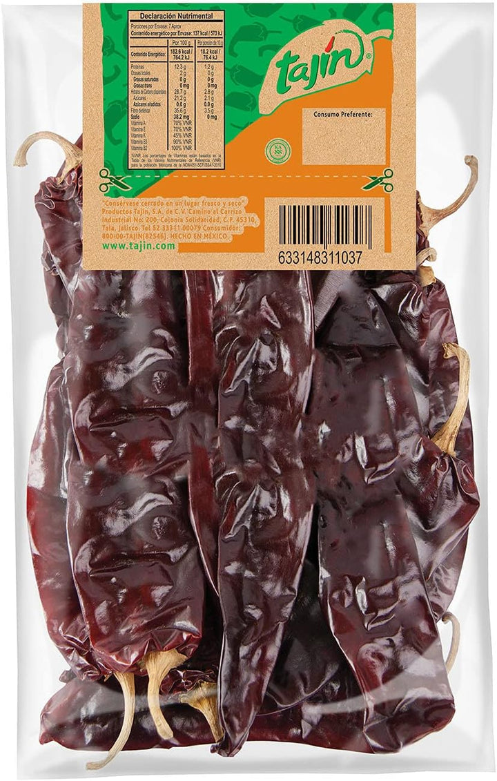 Tajin Dried Guajillo Chillies, 75g - Authentic Mexican Chilies for Cooking
