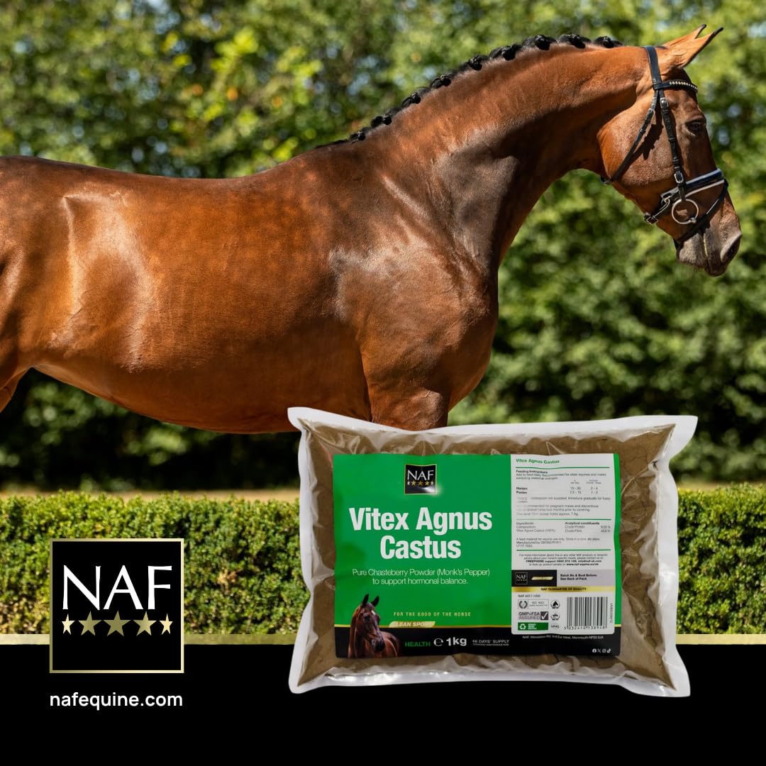 NAF Vitex Agnus Castus Powder - 1kg Natural Hormonal & Behavioural Support for Horses 3