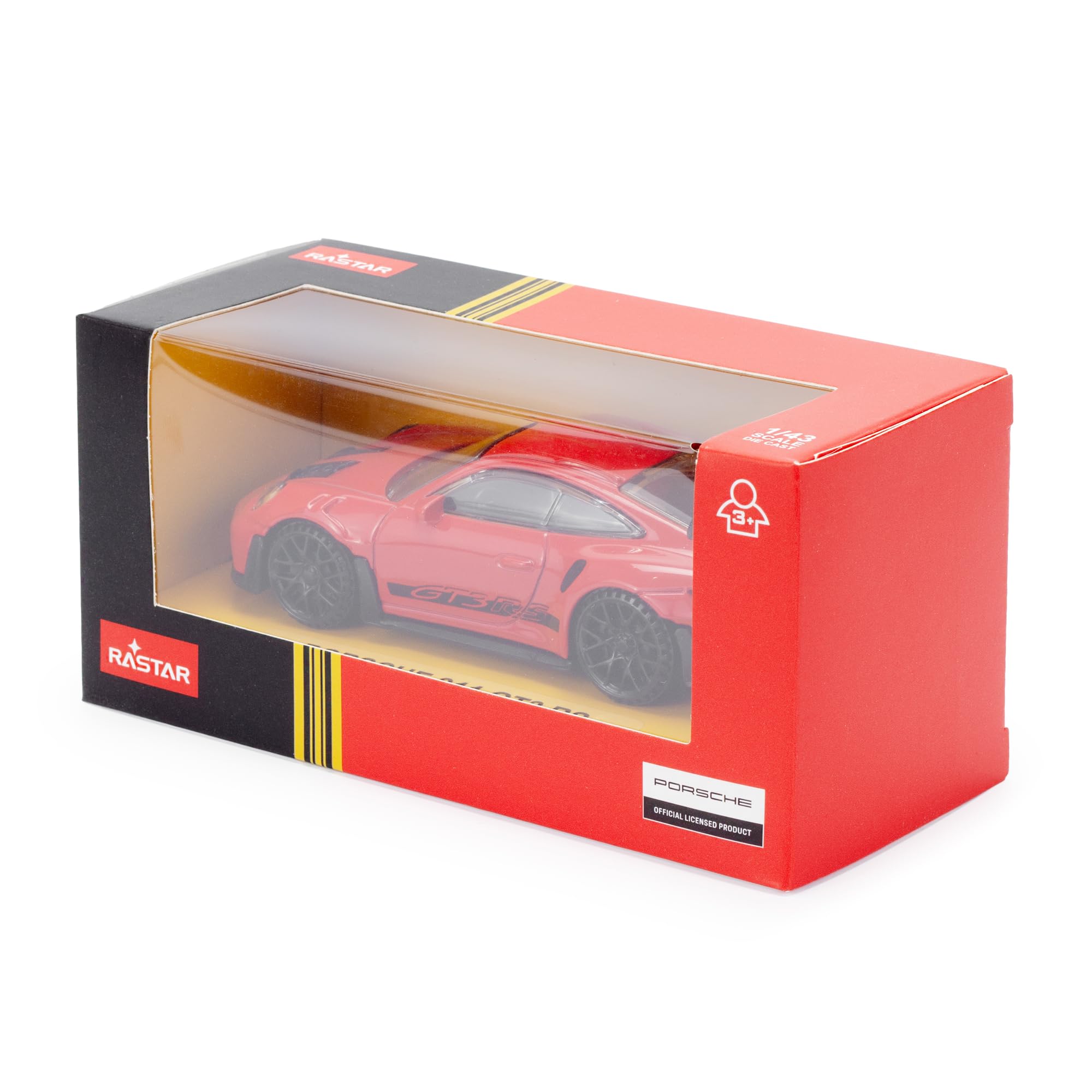 CMJ Porsche 911 GT3 RS Die-Cast Model Car - 1:43 Scale, Red Metal