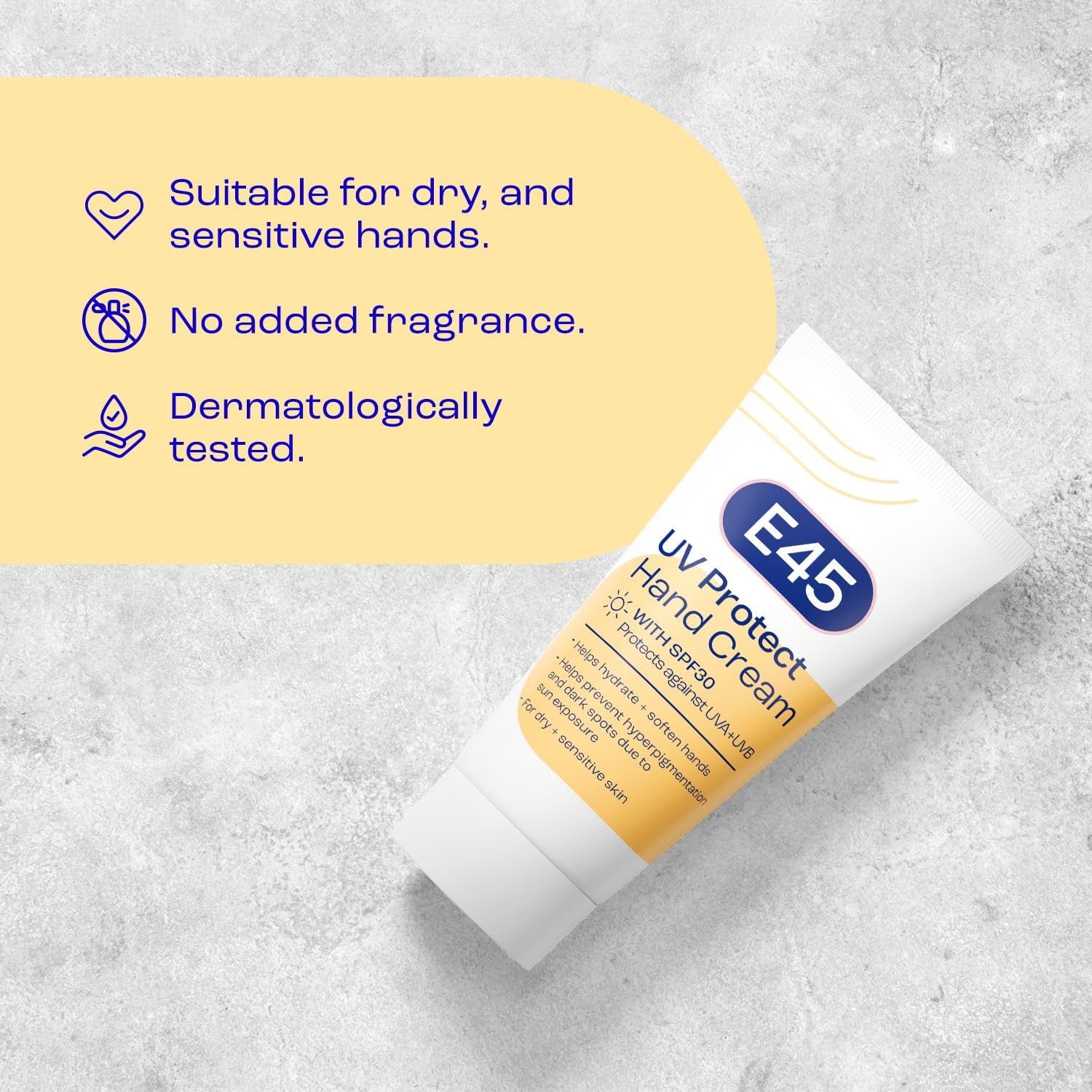 E45 UV Protect Hand Cream SPF30 - Hydrating & Softening for Dry/Sensitive Skin | 50 ml 5
