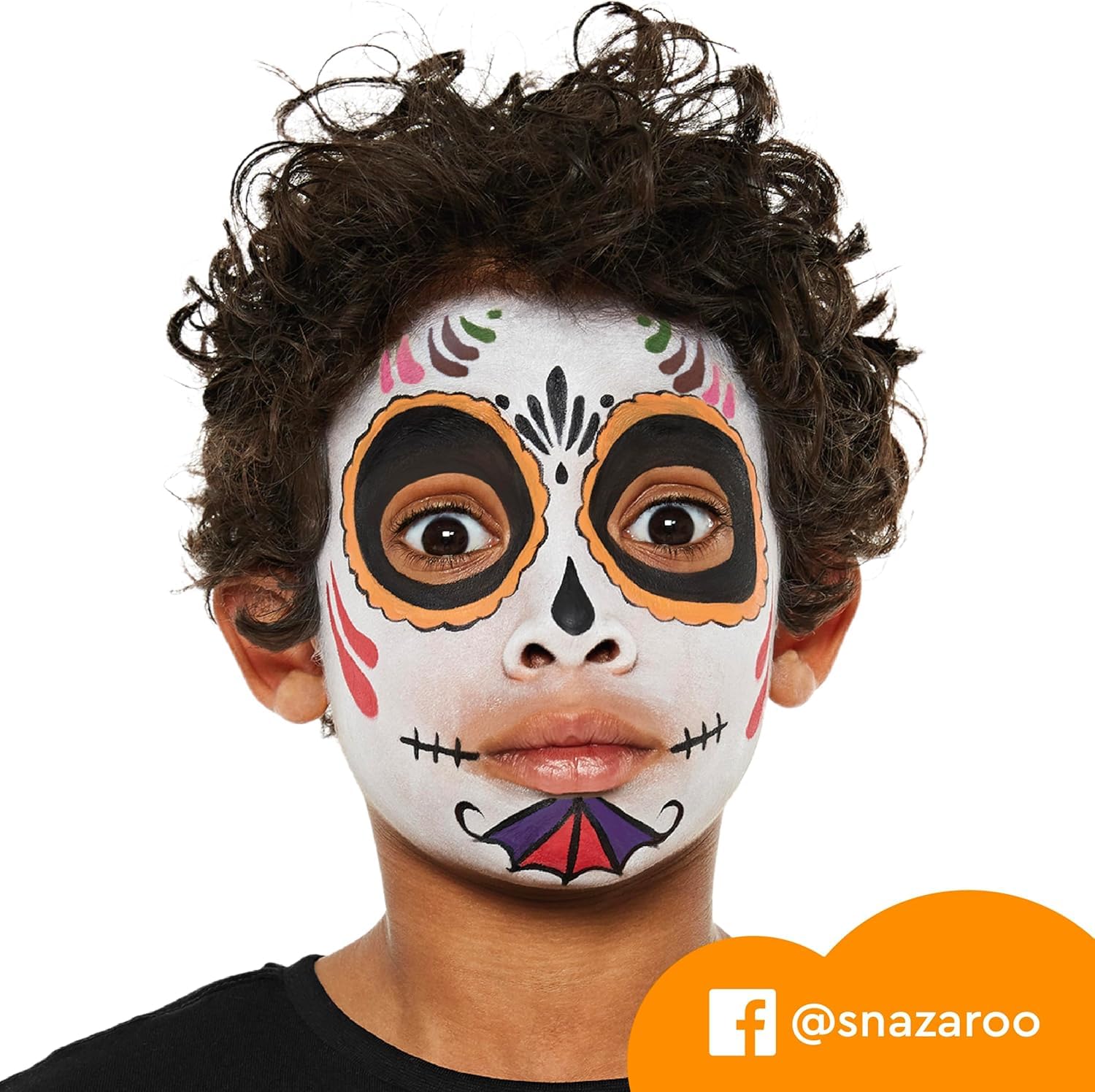 Snazaroo Face Paint Mini Starter Kit - 14 Pieces, 6 Colours, Glitter Gel | Water Based & Washable 6
