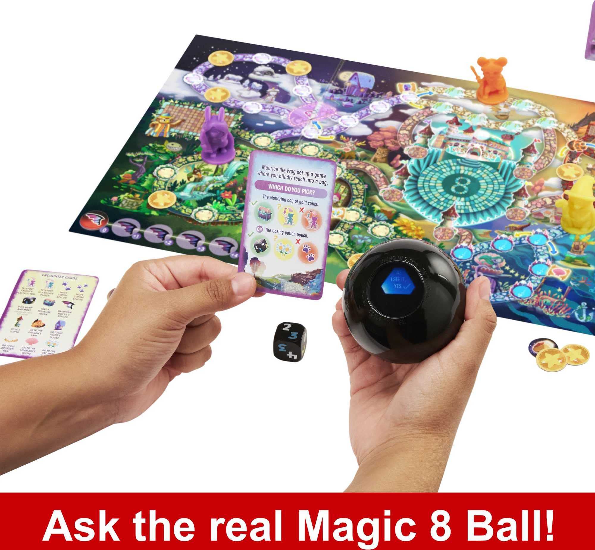 Mattel Games Magic 8 Ball Magical Encounters Cooperative Board Game 9