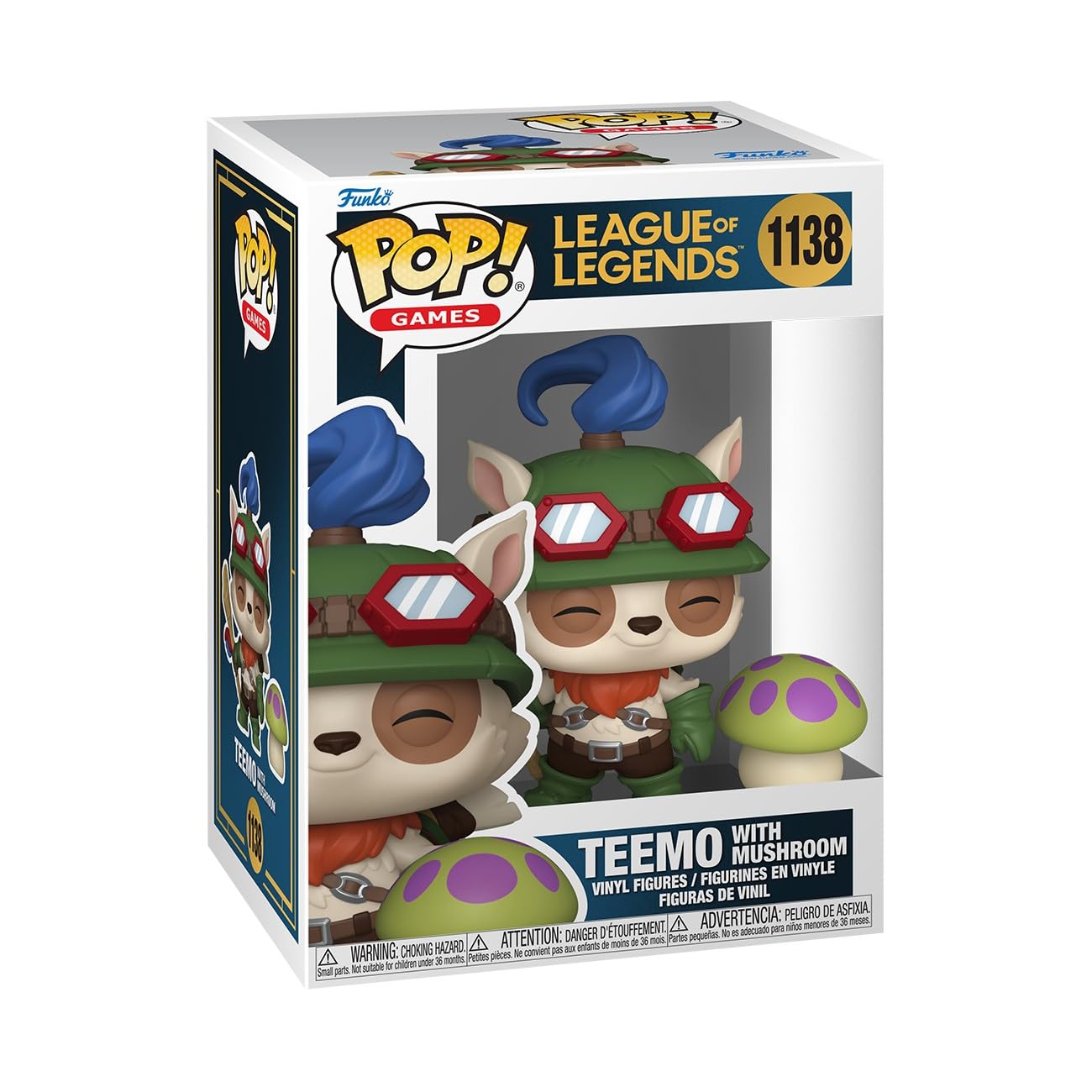 Funko Pop! & Buddy League of Legends - Teemo with Mushroom | Vinyl Figure | 3.75 in