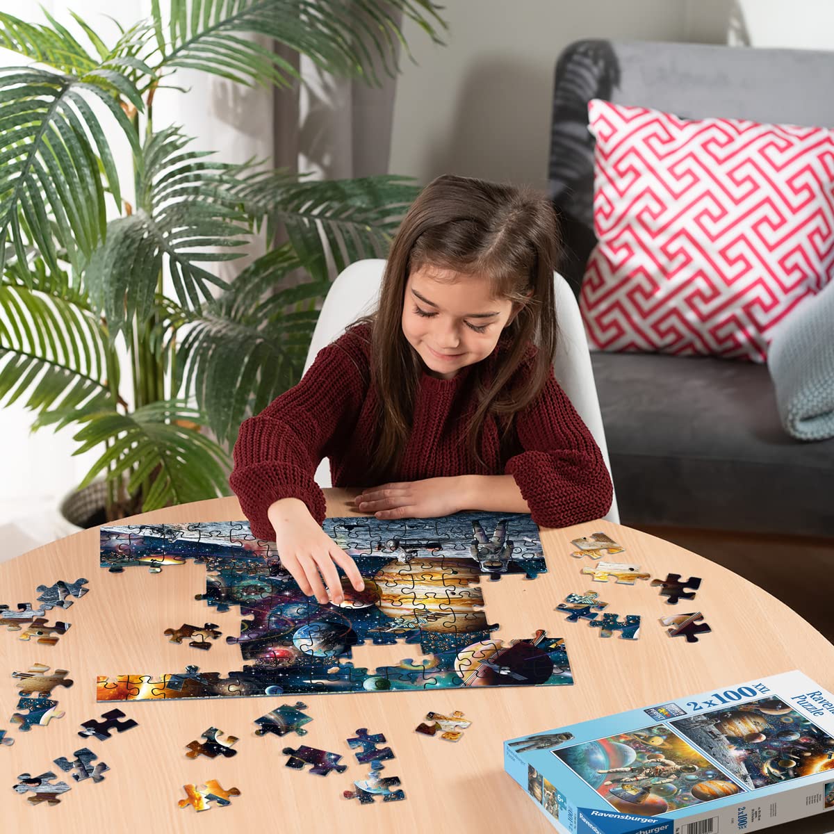 Ravensburger Space Jigsaw Puzzles for Kids - 2x 100 Pieces, Ages 6+