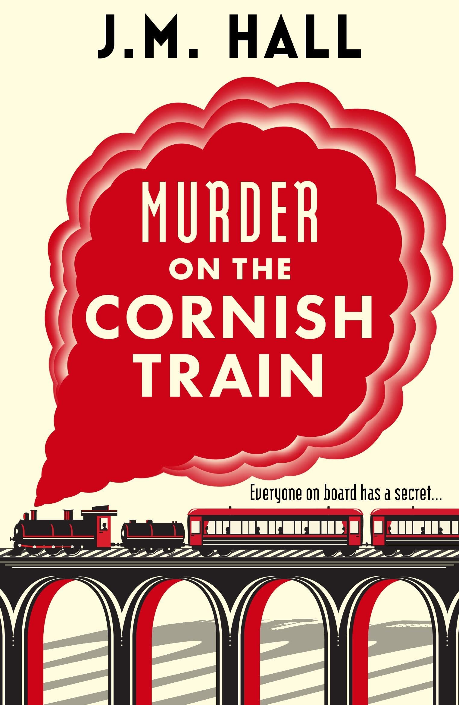 JM Hall - Murder on the Cornish Train | Cosy British Mystery | Paperback 1
