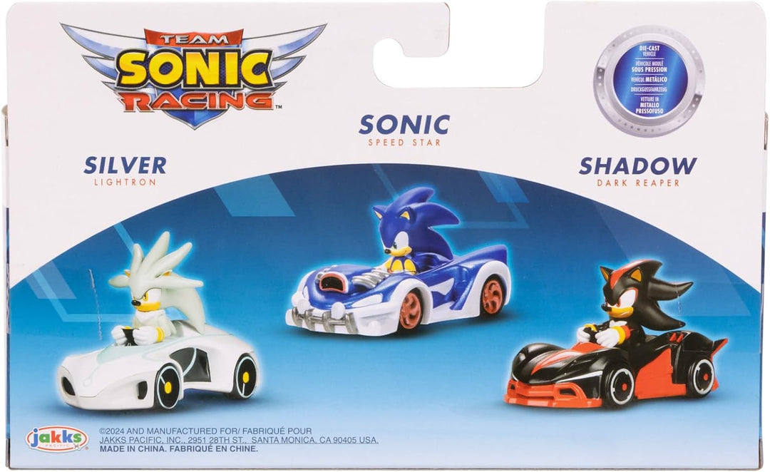 Sonic The Hedgehog - Team Sonic Racing 1:64 Die-Cast Vehicles 3-Pack (2023)