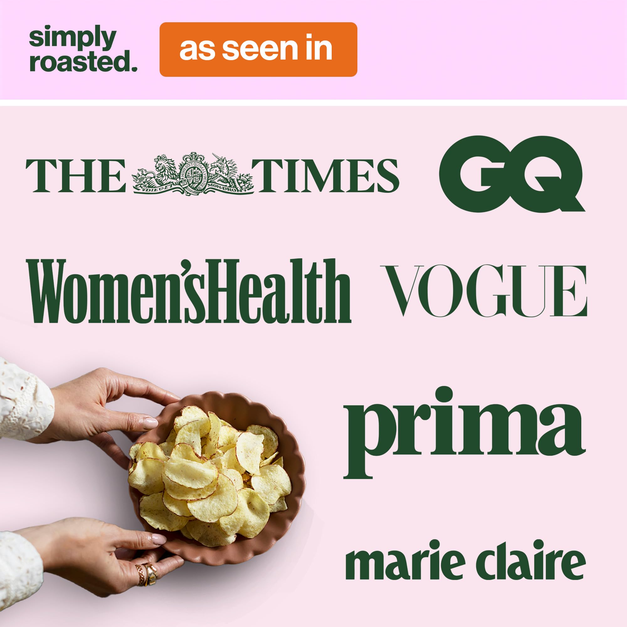 Simply Roasted Discovery Box | 12 x 21.5g Roasted Crisps Multipack | Gluten-Free, Vegan Snacks