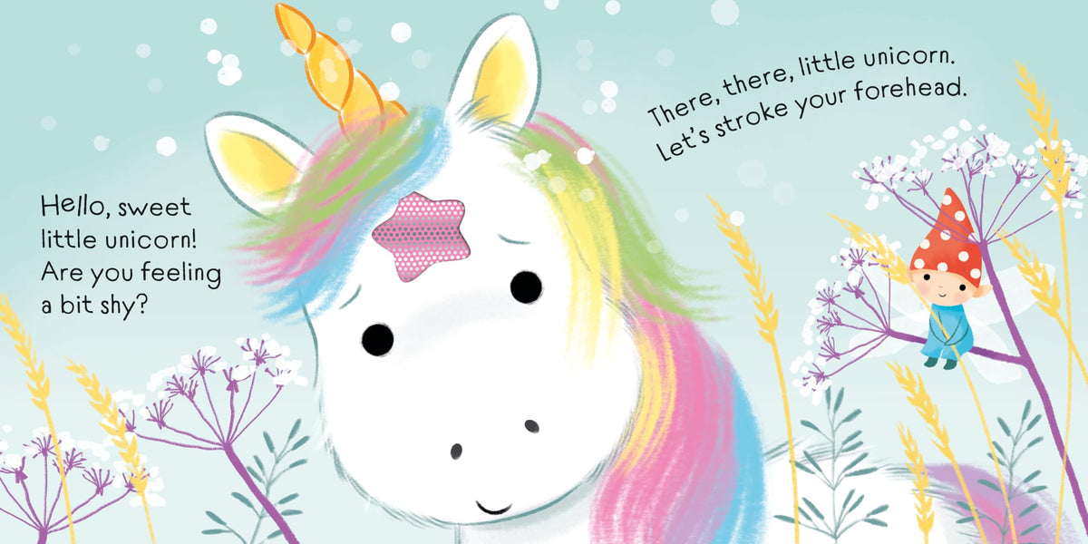Usborne There There Little Unicorn Board Book - Touchy Feely Patches, Encourages Kindness & Empathy, Ages Baby - 2 Years