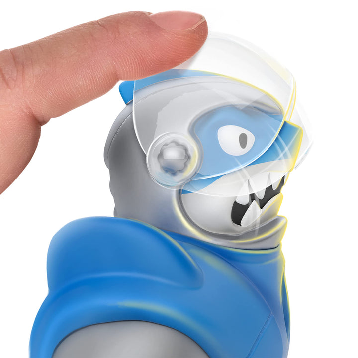 Heroes of Goo Jit Zu Galaxy Attack - Astro Thrash 41209, Stretchy Action Figure with Flip-Up Visor
