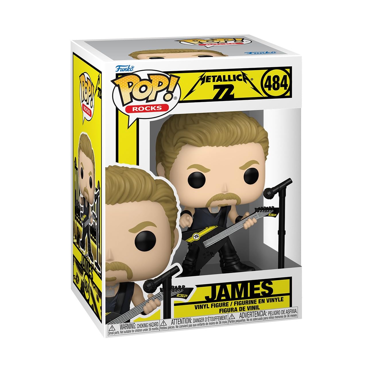 Funko POP! Rocks: James Hetfield - 72 Seasons Collectable Vinyl Figure | Chibi Style 1