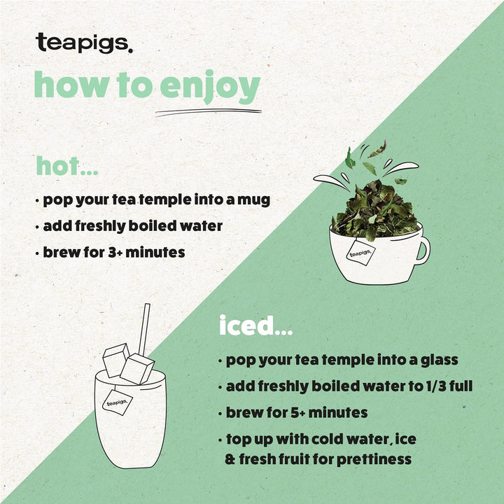 teapigs Super Fruit Tea - Caffeine-Free Herbal Tea Bags with Hibiscus & Berries - 50 Bags