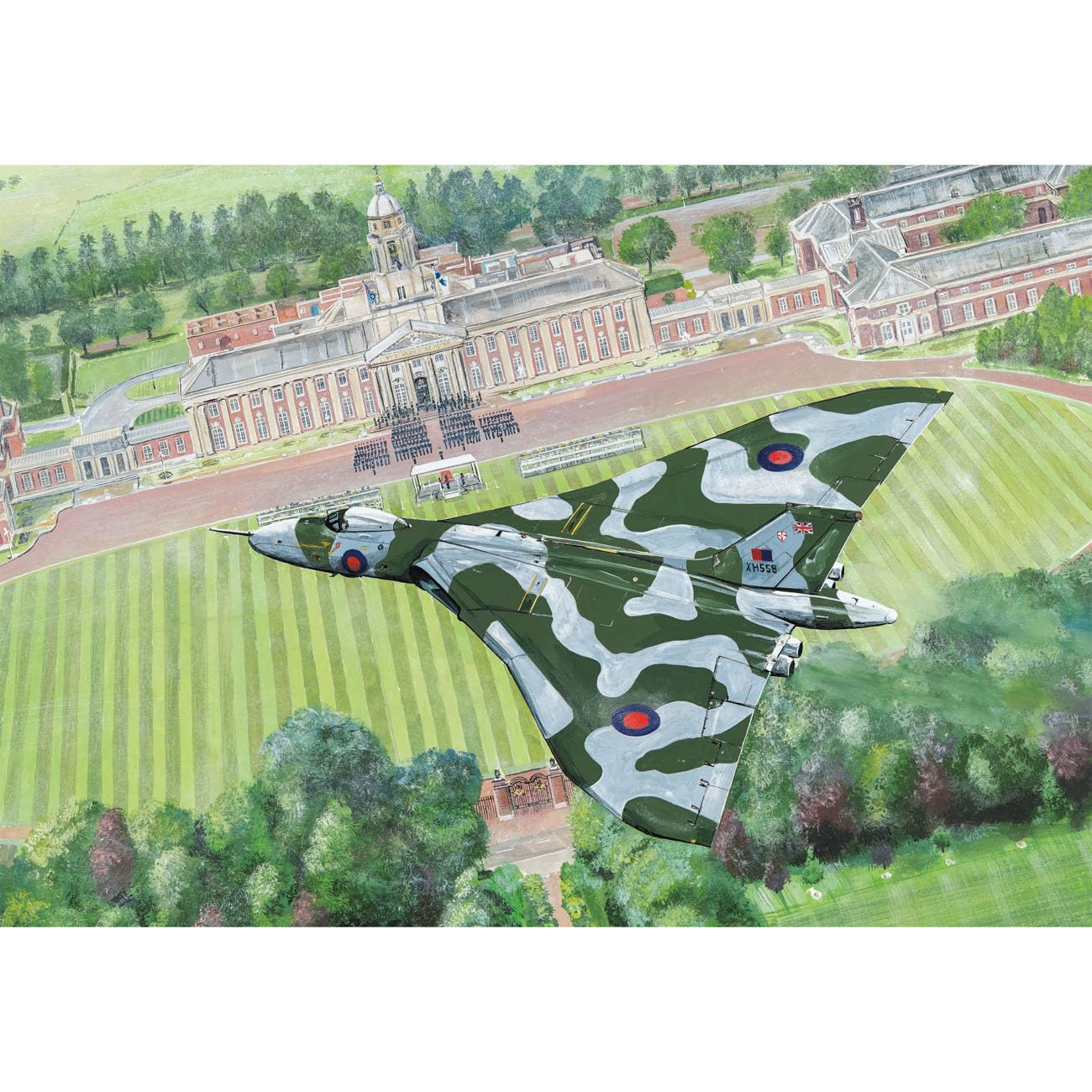 Gibsons Aiming High Flying High 500 Piece Jigsaw Puzzle for Adults | RAF Cranwell Vulcan 4