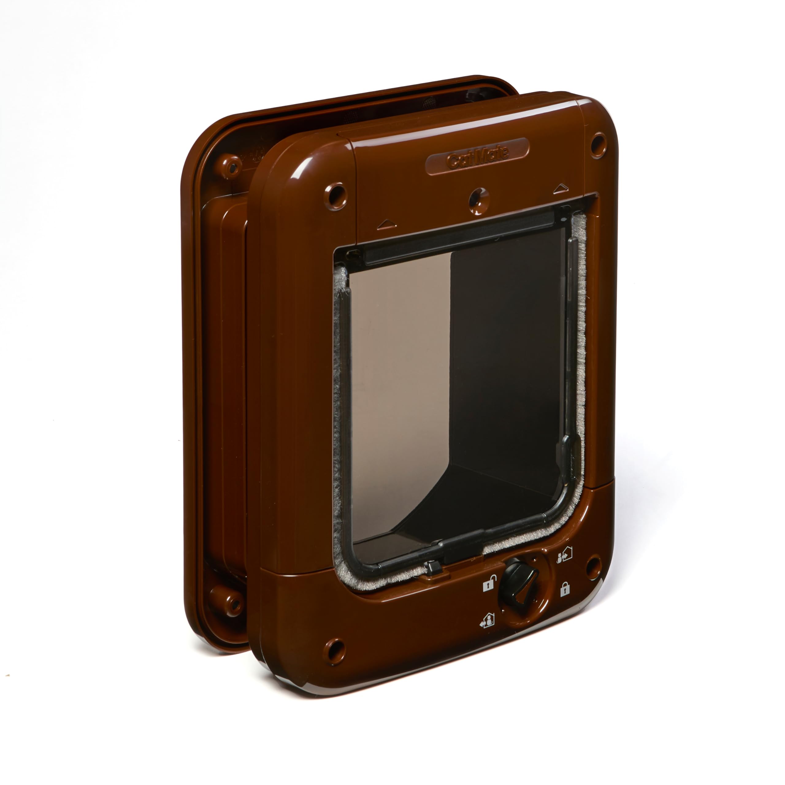 Cat Mate Microchip Activated Cat Flap (360) - Brown Plastic Frame | Up to 30 Cats 7