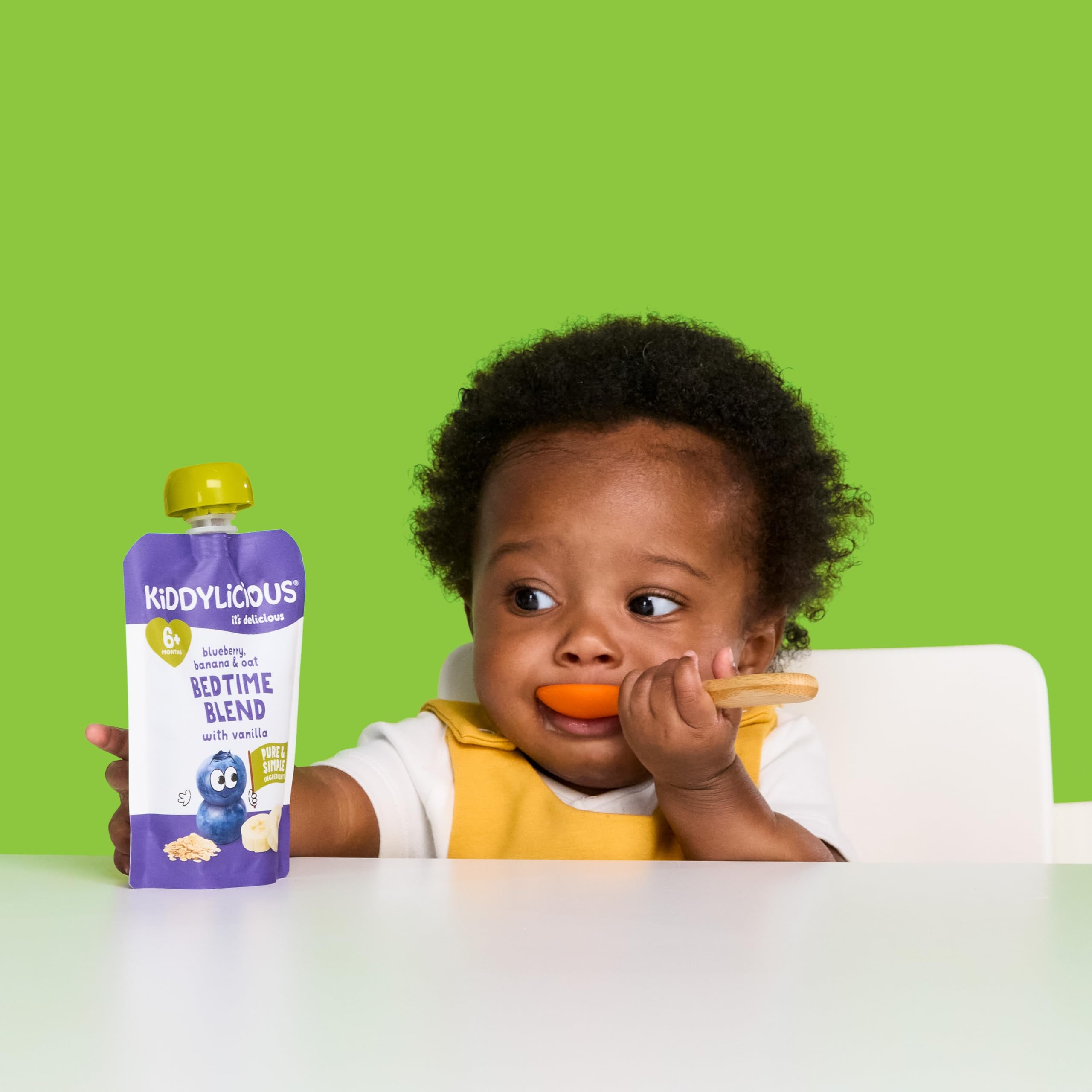 Kiddylicious Smooth Pear Fruit Pouches - 6 Pack | Suitable for 6+ Months | 100g Each 4