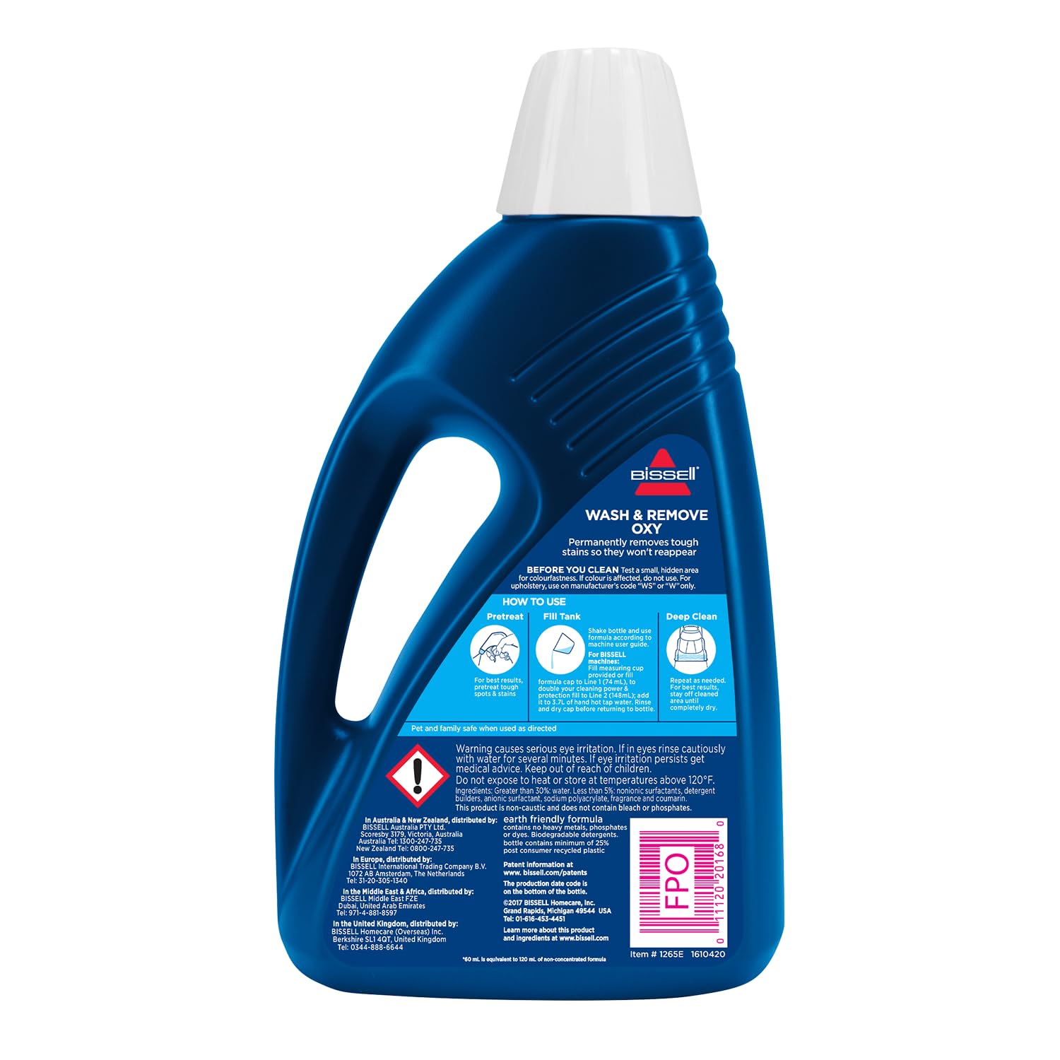 BISSELL Wash & Remove OXY Formula Carpet Cleaner - 2x Concentrated | 1.5L Liquid