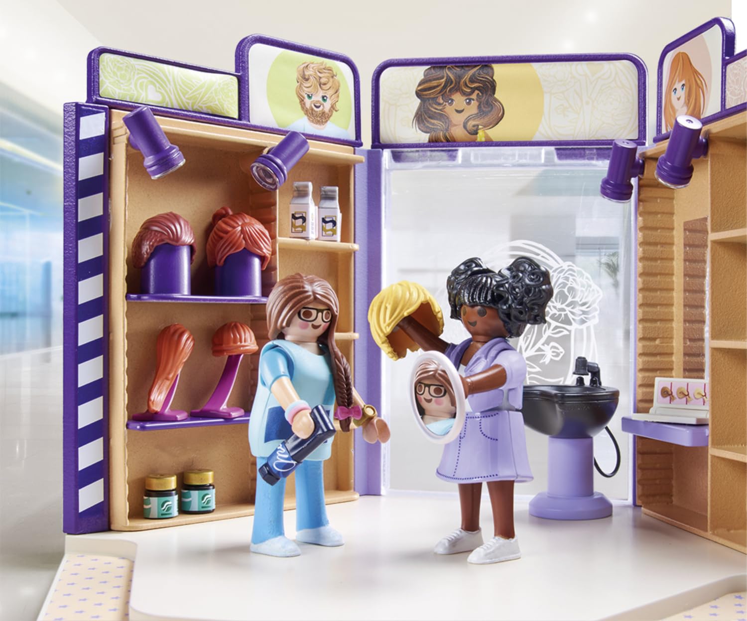 Playmobil 71535 myLife Hair Salon Playset with Figures and Accessories 6