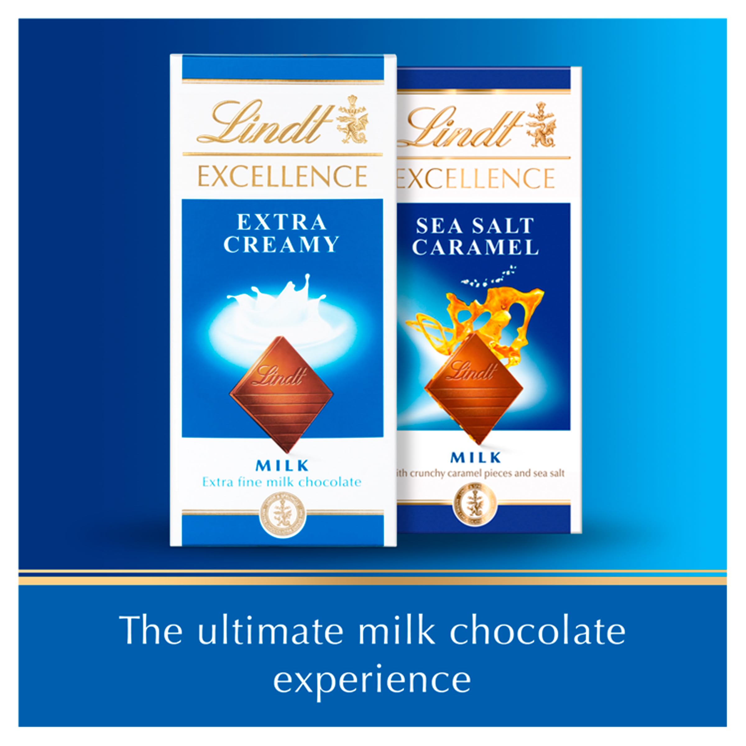 Lindt Excellence Extra Creamy Milk Chocolate Bar, 100g 10