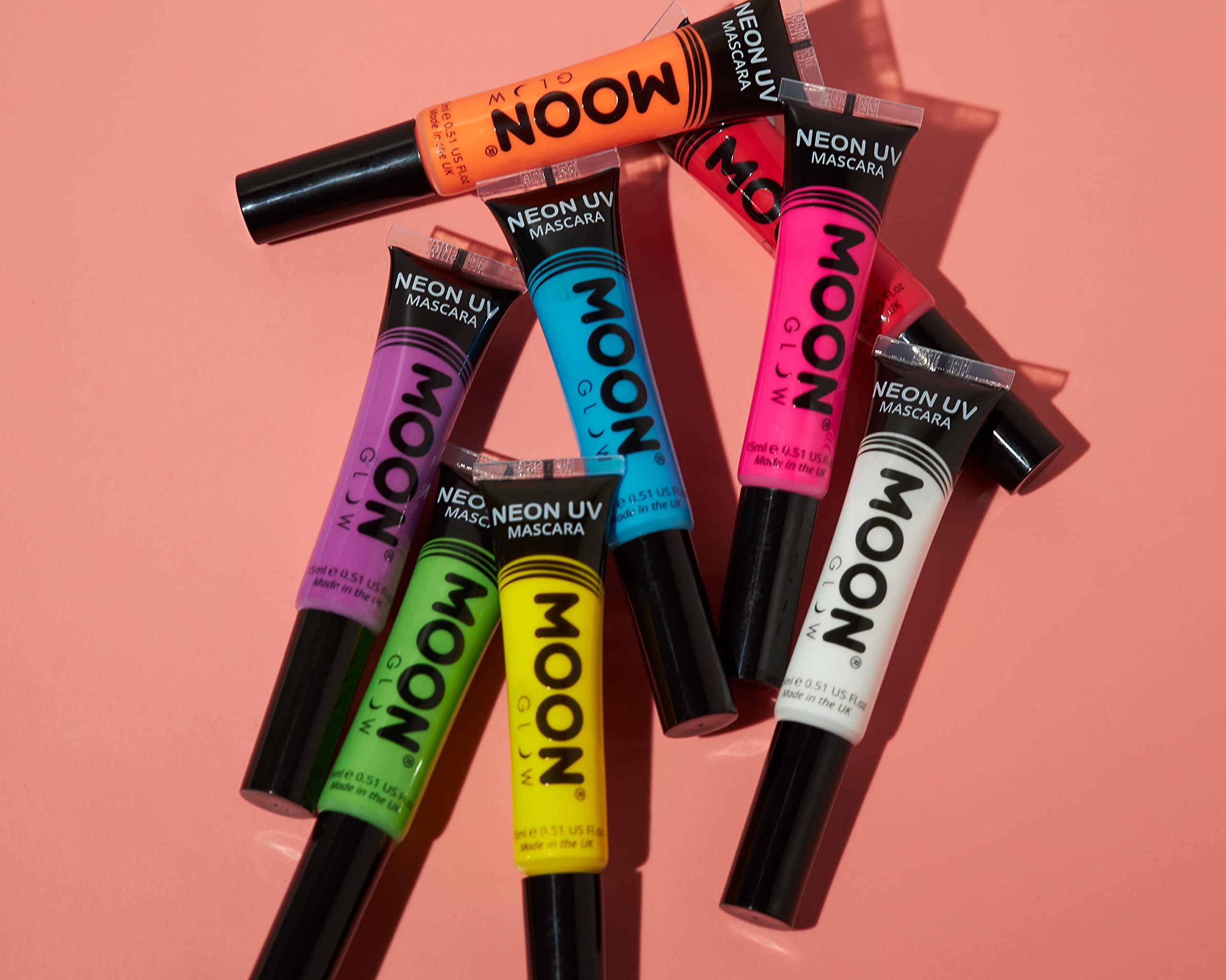 Moon Glow Intense Neon UV Mascara (20g) - Bright Blue, Fluorescent Glow Under UV/Blacklight 3