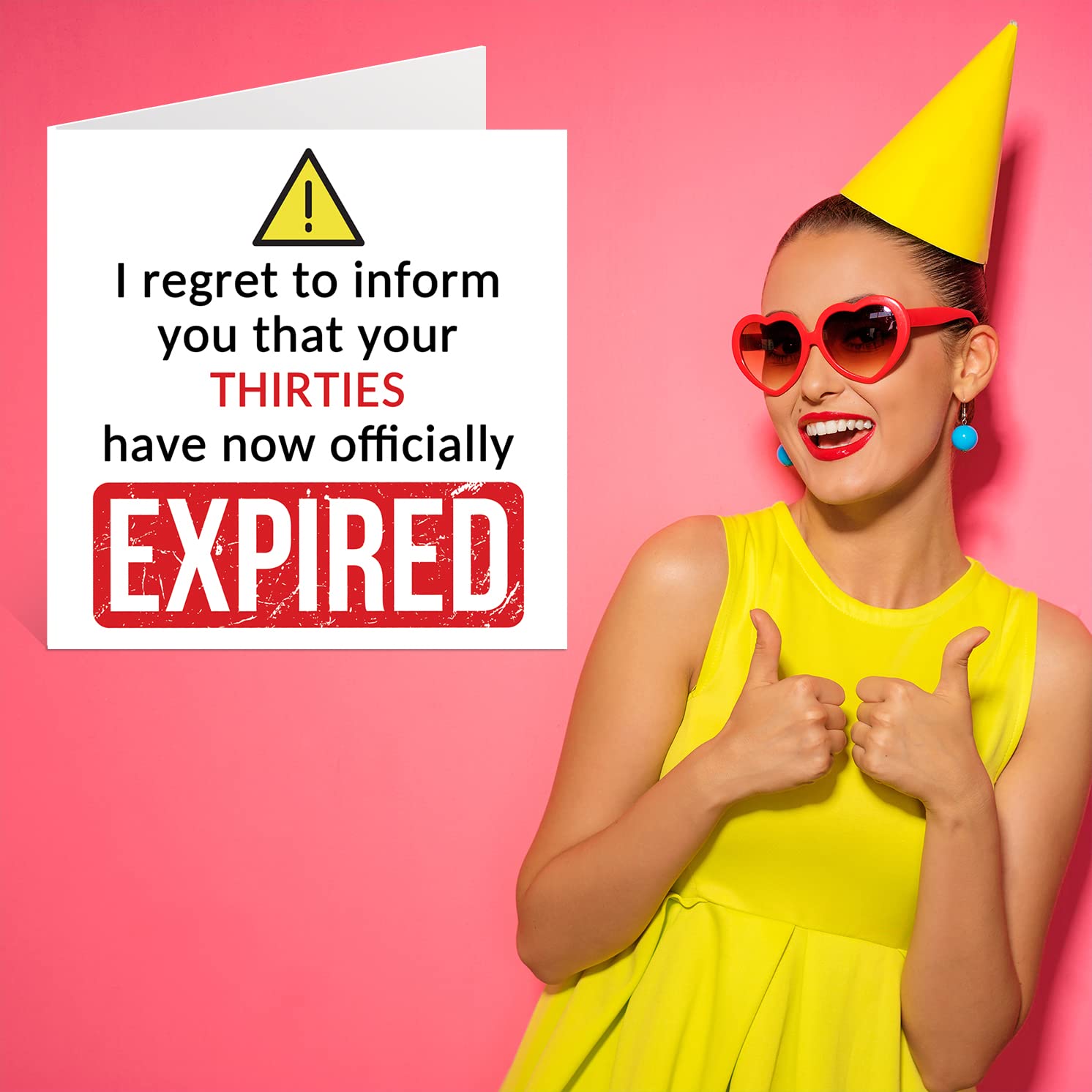 Stuff4 Funny 40th Birthday Card for Men Women | Expired Thirties Joke | Blank Inside | 145mm x 145mm 7